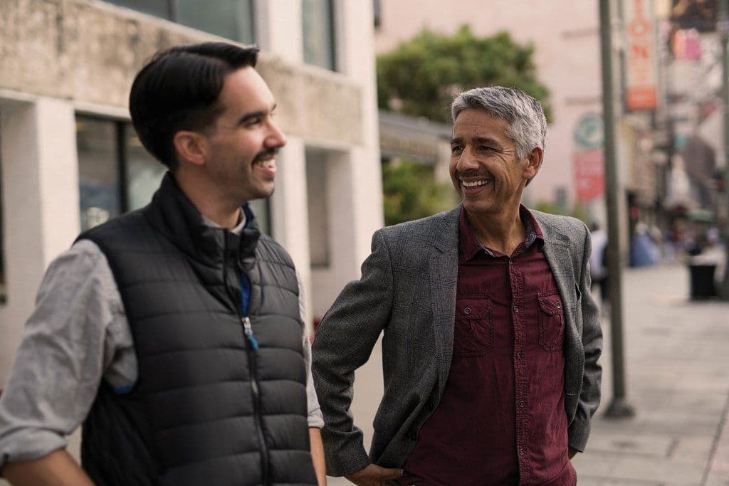 Two guys talking 